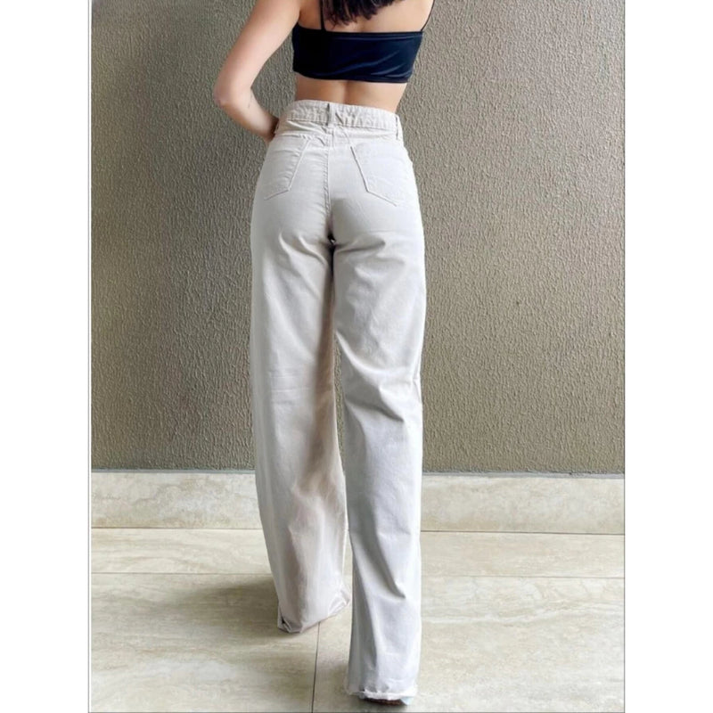 Calça Jeans Wide Leg  Pantalona -Linha Premium