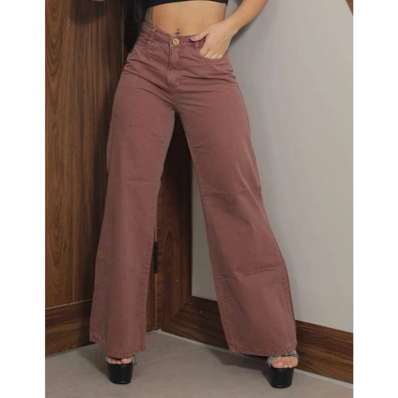 Calça Jeans Wide Leg  Pantalona -Linha Premium